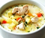 Как приготовить вкусный сырный суп с грибами и курицей?