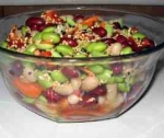 Как быстро приготовить вкусненькое - салат бобовый.