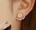Серебряные серьги-гвоздики чтобы подчеркнуть женскую красоту